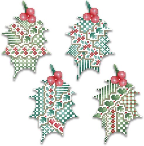 (image for) Crazy Holly Leaves Ornaments